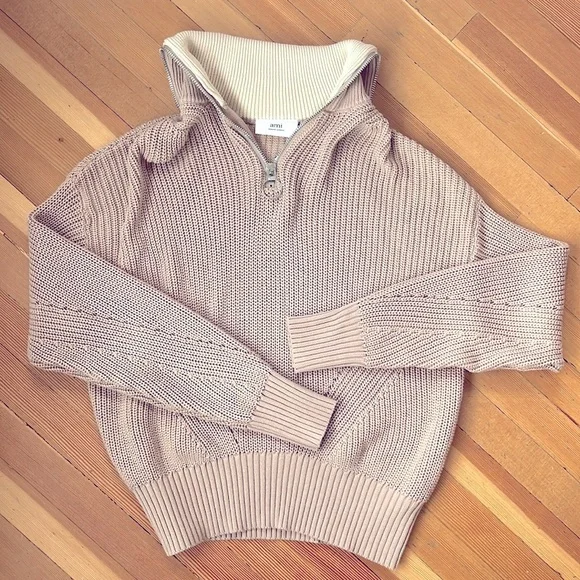 AMI Alexandre Matiussi Zip Up Jumper - Picture 2 of 4